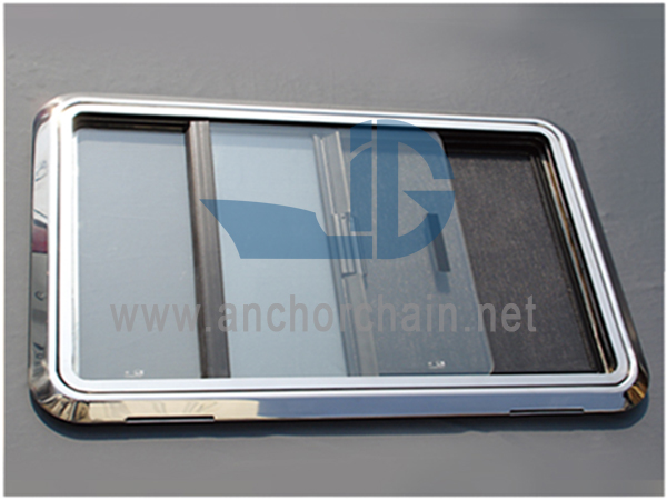 Aluminiowe pionowe okno przesuwne na statek