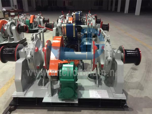 Hydrauliczna podwójna cygańska winda kotwiczna