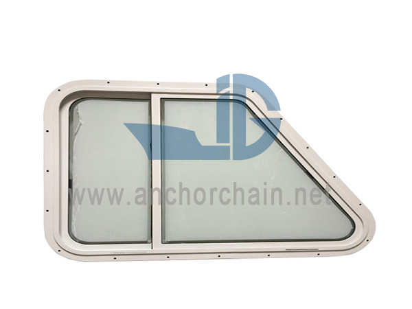 Morskie aluminiowe okno trapezowe