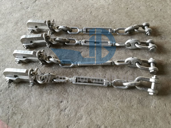 Zespół ogranicznika łańcucha typu pelican Hook